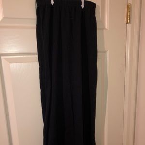 Black maxi skirt